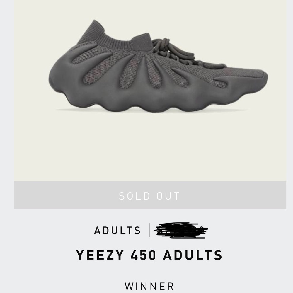 YEEZY 450 Adult “Cinder”